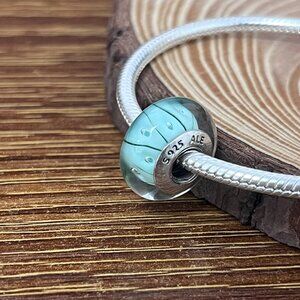 Murano Glass Snake bone Bead Charm